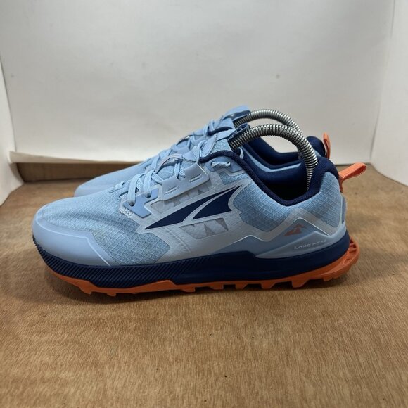 Altra Lone Peak 7 AL0A7R7G480 Women's 8.5 Trail Running Shoes Blue Orange - Picture 1 of 9